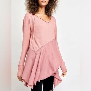 XS Free People Flowy Tunic Top